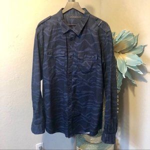 Sean John camouflage snap front button up western shirt 3x